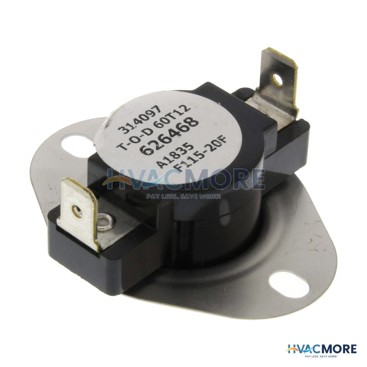 Nordyne Fan Control Limit Switch F115-20F 626468R