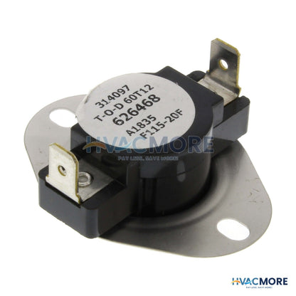 Nordyne Fan Control Limit Switch F115-20F 626468R