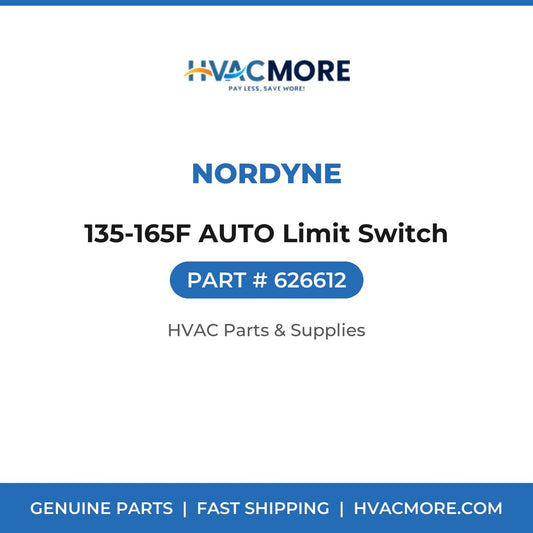Nordyne 135-165F AUTO Limit Switch 626612