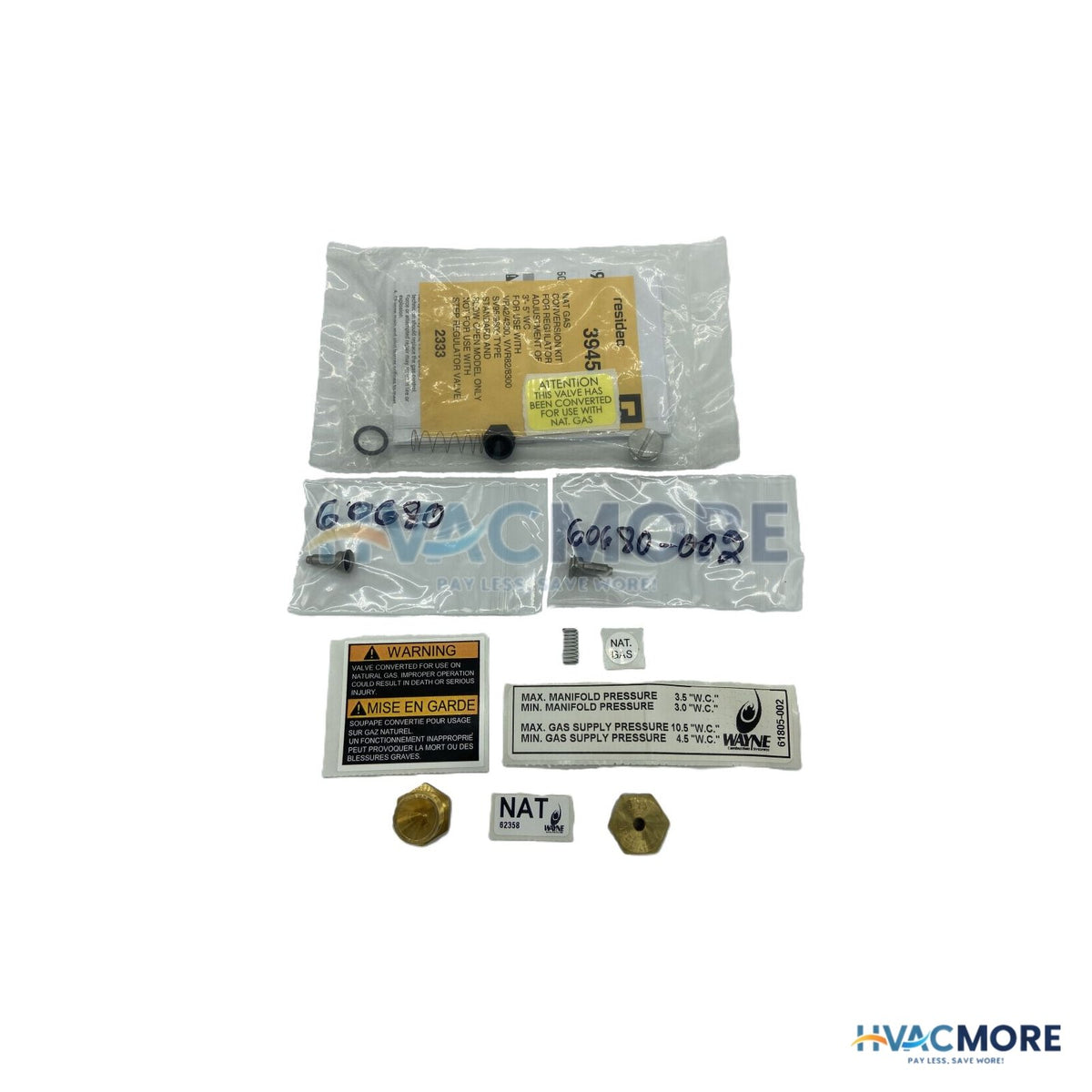 Wayne Combustion LP to NG Conversion Kit 62956-001
