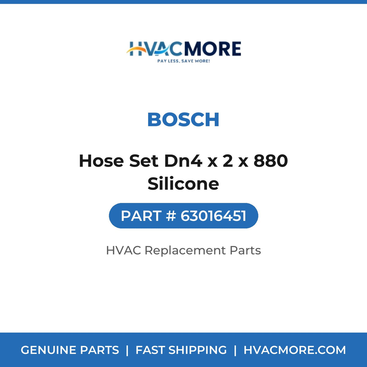Bosch Hose Set Dn4 x 2 x 880 Silicone 63016451