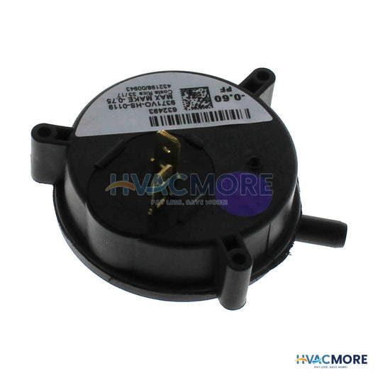 Nordyne 0.60" WC SPST Pressure Switch 632493R