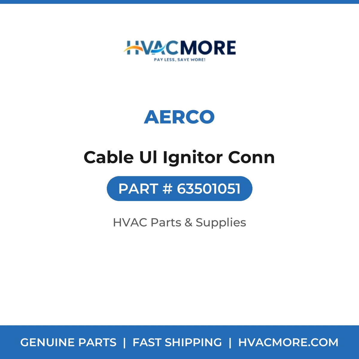 AERCO Cable Ul Ignitor Conn 63501051