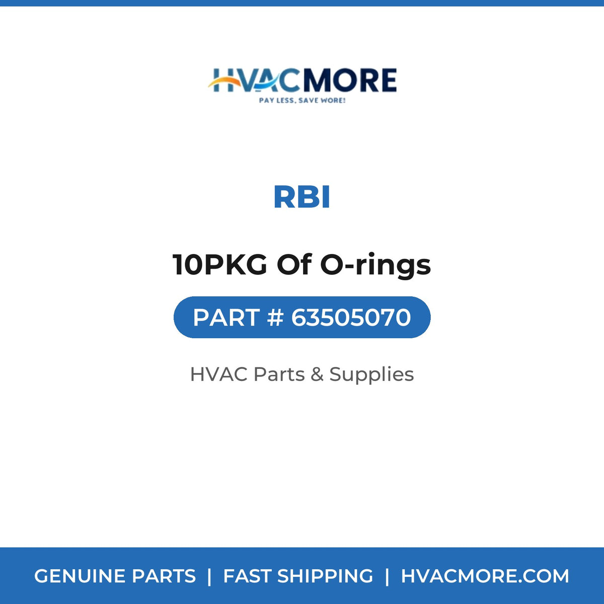 RBI 10PKG Of O-rings 63505070