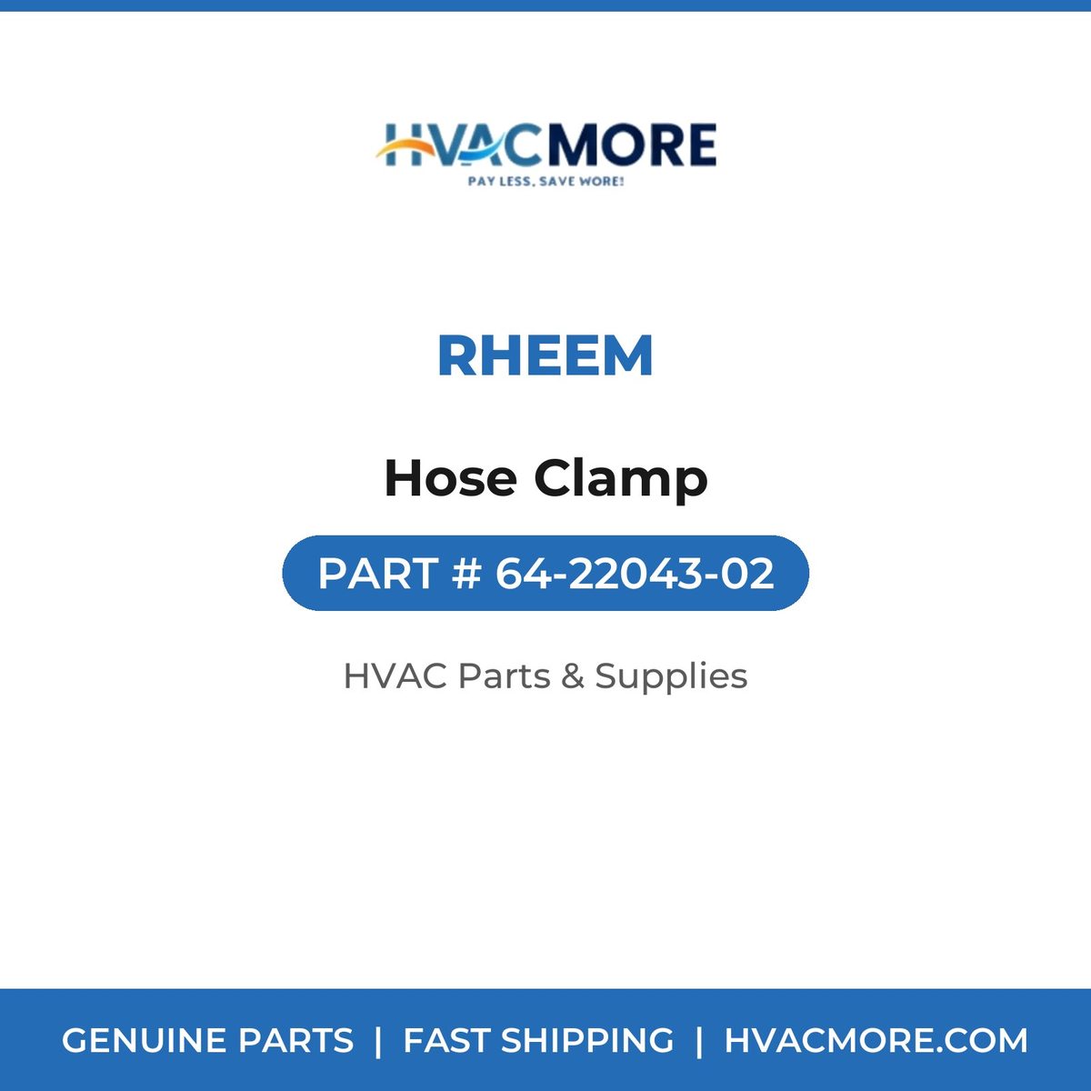 Rheem Hose Clamp 64-22043-02