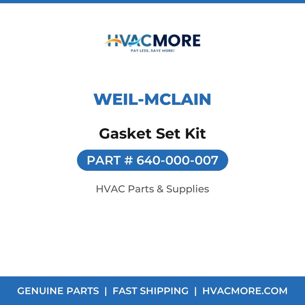Weil-McLain Gasket Set Kit 640-000-007