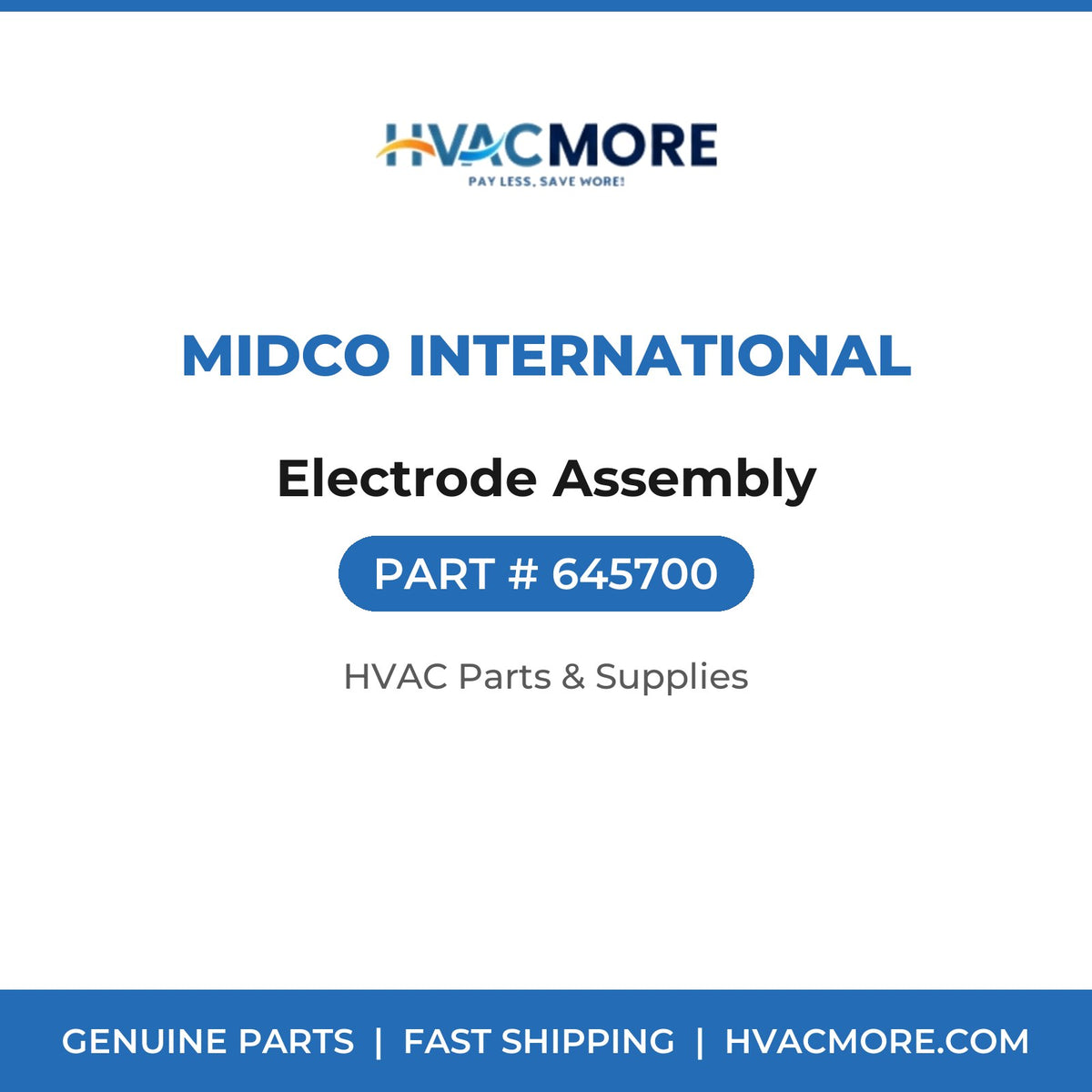Midco International Electrode Assembly 645700