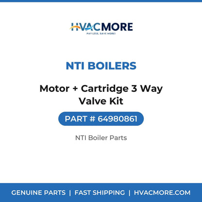 NTI Boilers Motor + Cartridge 3 Way Valve Kit 64980861