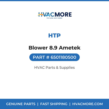 HTP Blower 8.9 Ametek 6501180500