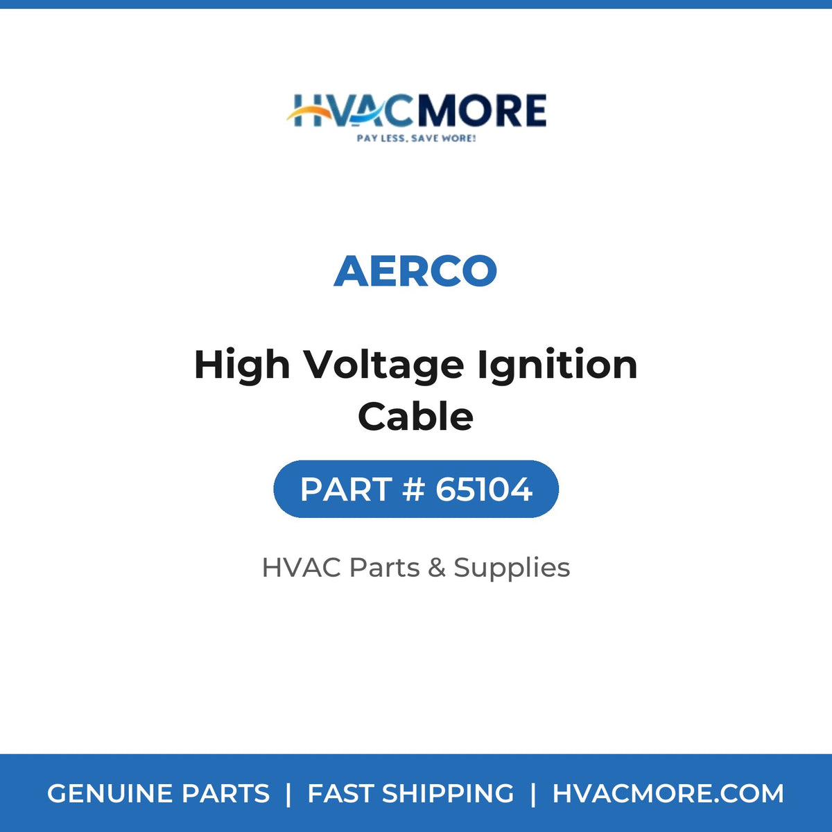 AERCO High Voltage Ignition Cable 65104