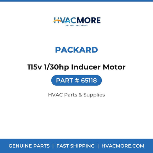 Packard 115v 1/30hp Inducer Motor 65118