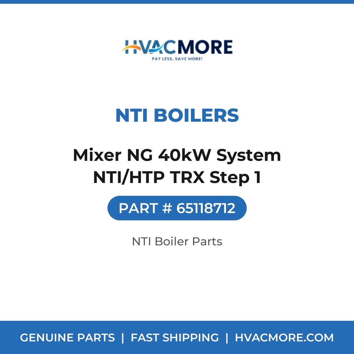 NTI Boilers Mixer NG 40kW System NTI/HTP TRX Step 1 65118712