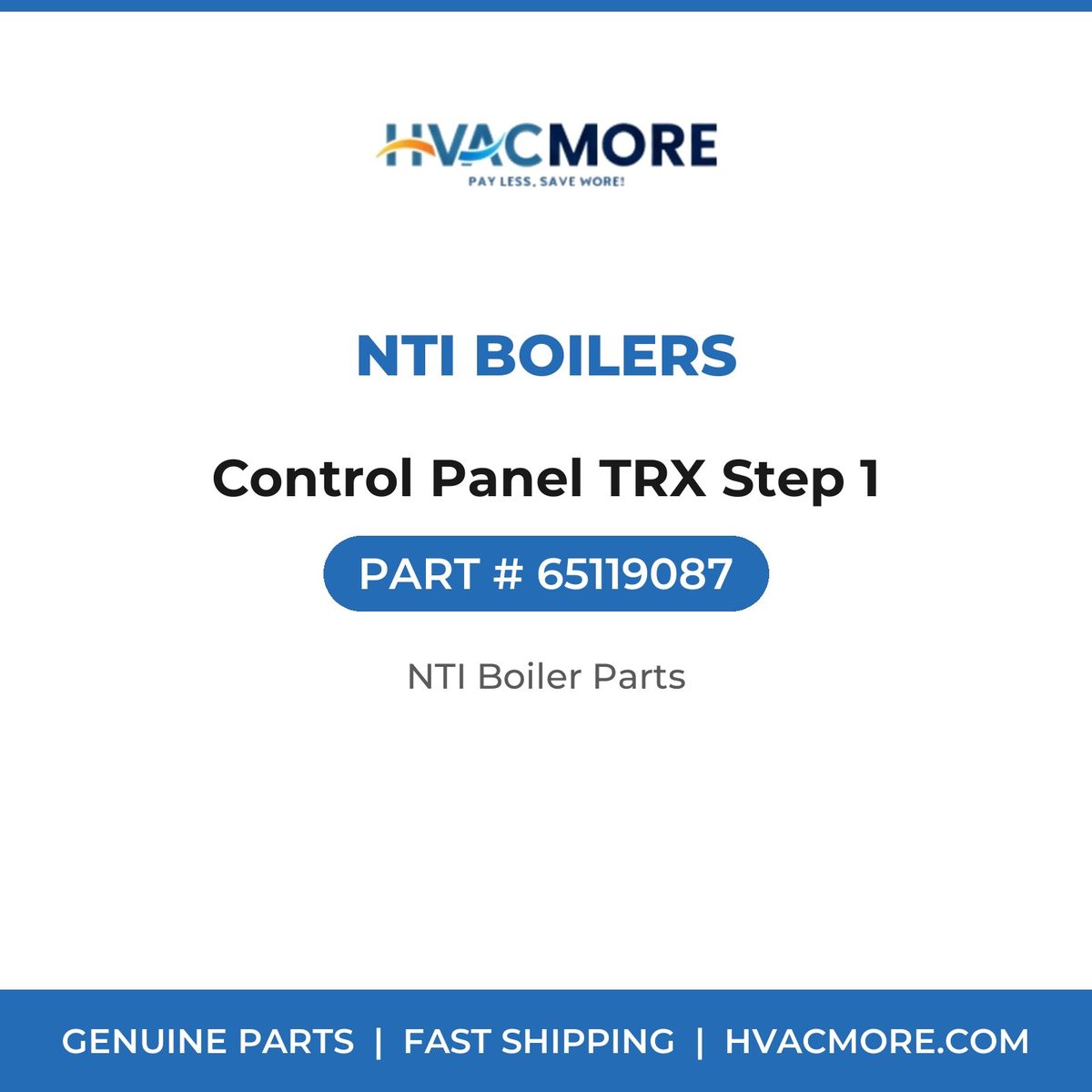 NTI Boilers Control Panel TRX Step 1 65119087