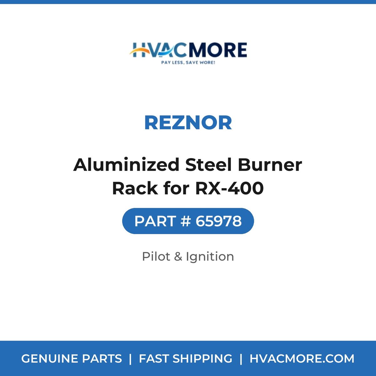 Reznor Aluminized Steel Burner Rack for RX-400 65978