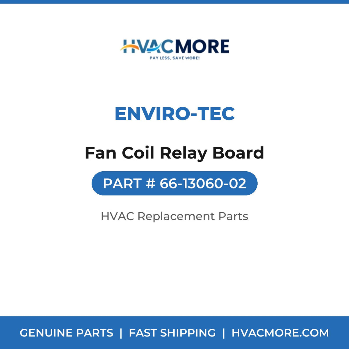 ENVIRO-TEC Fan Coil Relay Board 66-13060-02