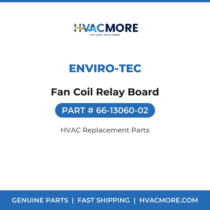 ENVIRO-TEC Fan Coil Relay Board 66-13060-02