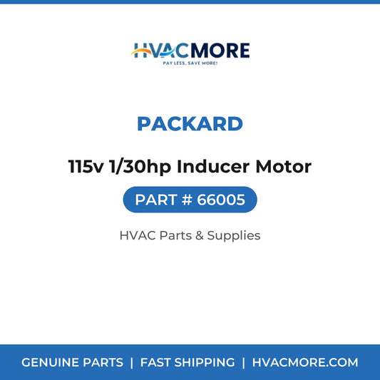 Packard 115v 1/30hp Inducer Motor 66005