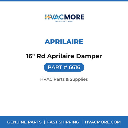 Aprilaire 16" Rd Aprilaire Damper 6616