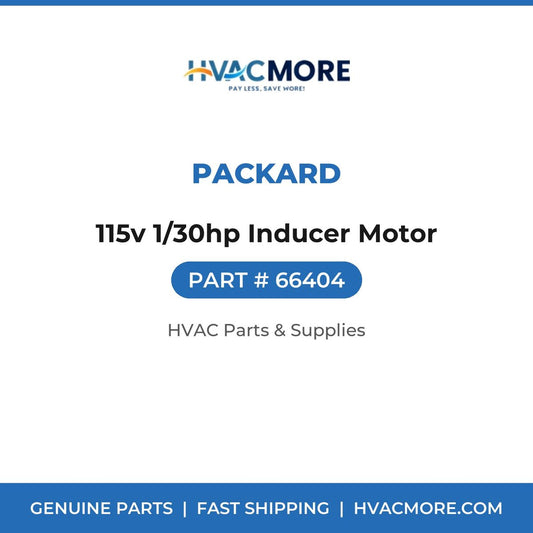 Packard 115v 1/30hp Inducer Motor 66404