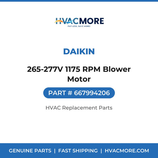 Daikin 265-277V 1175 RPM Blower Motor 667994206