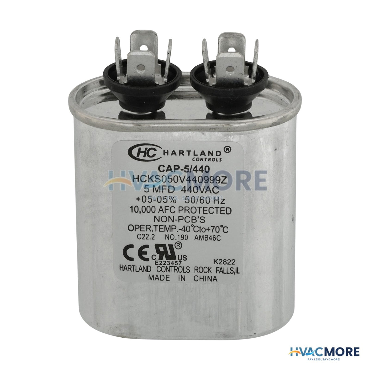 Daikin 5 MFD 370V Oval Capacitor 669241601