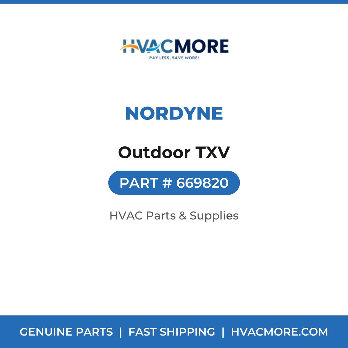 Nordyne Outdoor TXV 669820