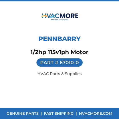 PennBarry 1/2hp 115v1ph Motor 67010-0