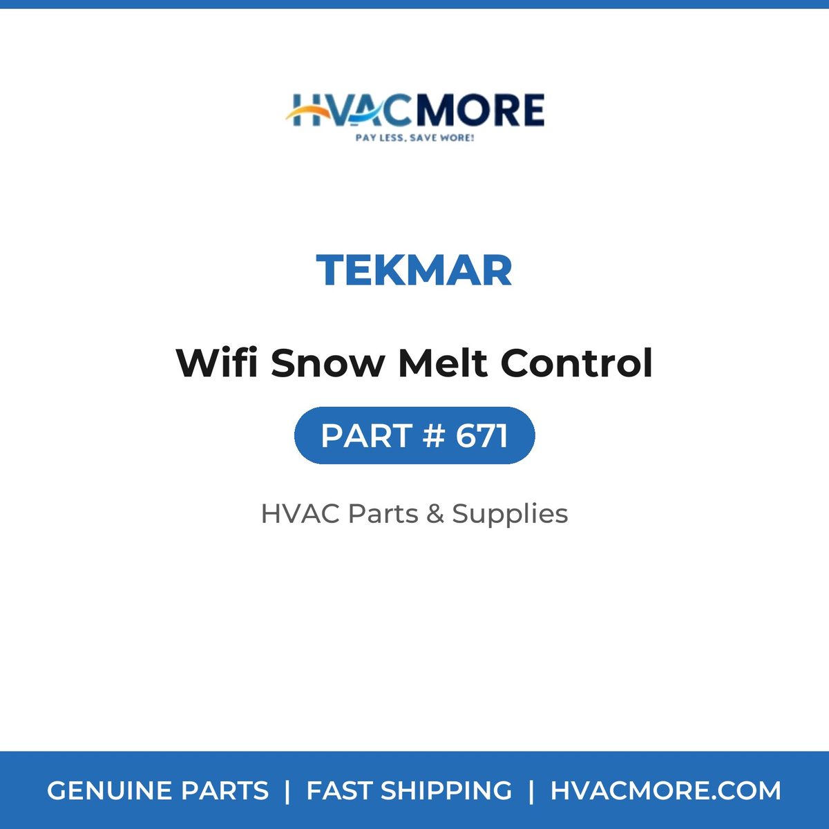 tekmar Wifi Snow Melt Control 671
