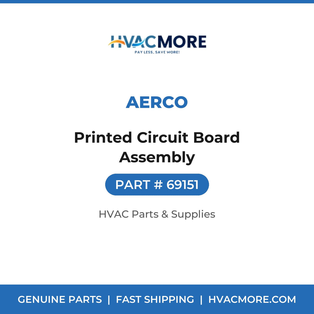 AERCO Printed Circuit Board Assembly 69151