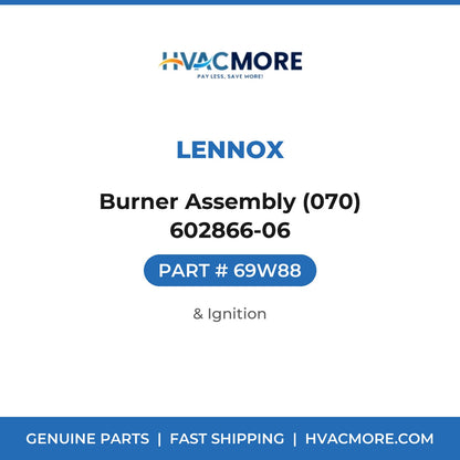 Lennox Burner Assembly (070) 602866-06 69W88