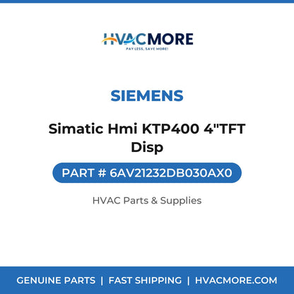 Siemens Simatic Hmi KTP400 4"TFT Disp 6AV21232DB030AX0