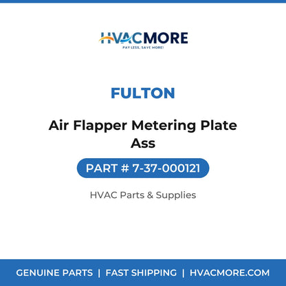 Fulton Air Flapper Metering Plate Ass 7-37-000121