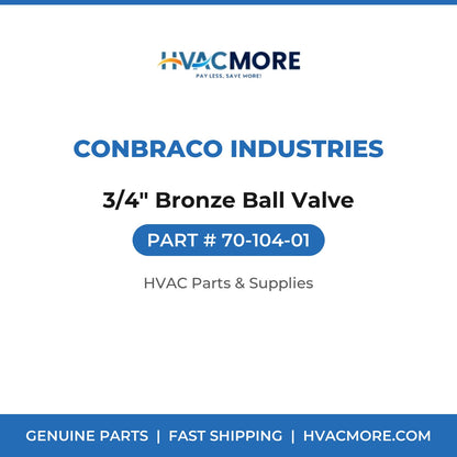 Conbraco Industries 3/4" Bronze Ball Valve 70-104-01