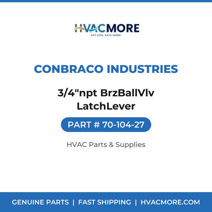 Conbraco Industries 3/4"npt BrzBallVlv LatchLever 70-104-27