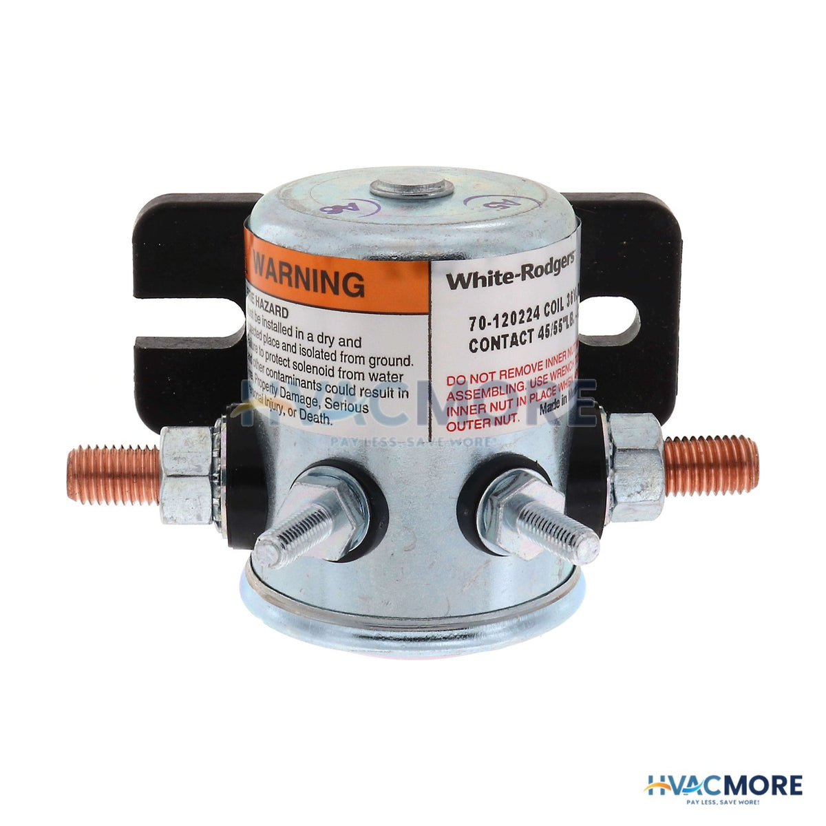 White Rodgers Solenoid, SPNO<BR>36 VDC Isolated Coil<br>Continuous Duty 70-120224