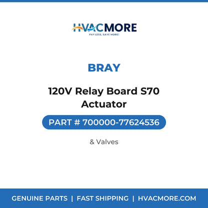 Bray 120V Relay Board S70 Actuator 700000-77624536