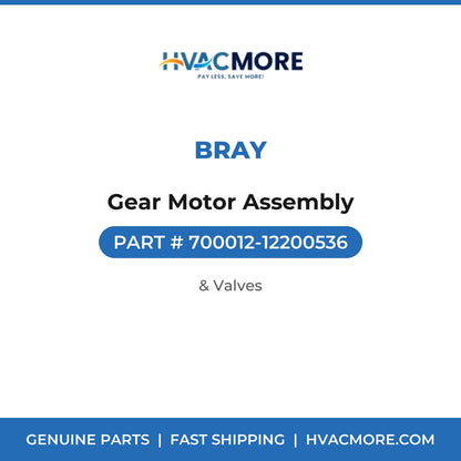 Bray Gear Motor Assembly 700012-12200536