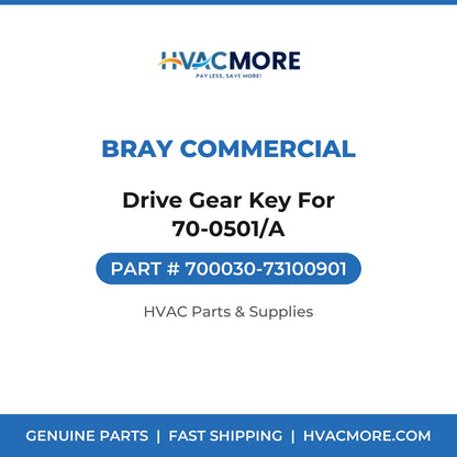 Bray Commercial Drive Gear Key For 70-0501/A 700030-73100901