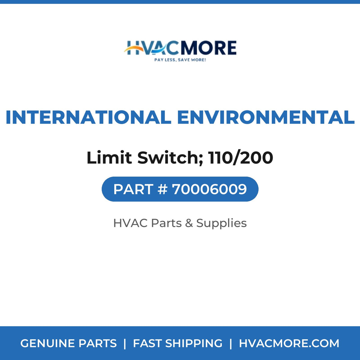 International Environmental Limit Switch; 110/200 70006009