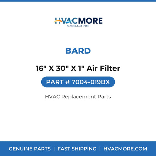 Bard 16" X 30" X 1" Air Filter 7004-019BX