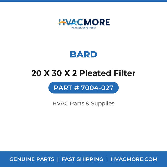 Bard 20 X 30 X 2 Pleated Filter 7004-027