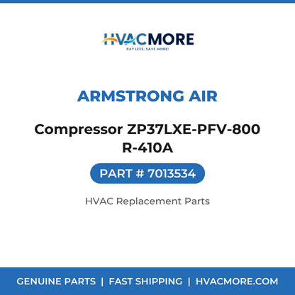 Armstrong Air Compressor ZP37LXE-PFV-800 R-410A 7013534