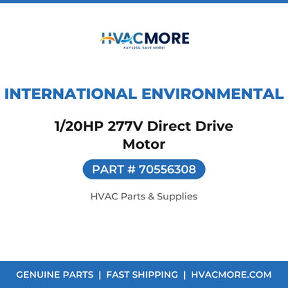 International Environmental 1/20HP 277V Direct Drive Motor 70556308