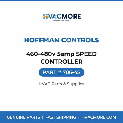 Hoffman Controls 460-480v 5amp SPEED CONTROLLER 706-4S