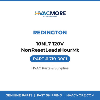 Redington 10NL7 120V NonResetLeadsHourMt 710-0001