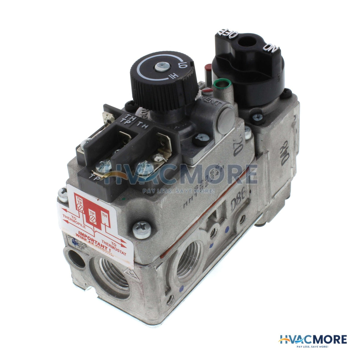 Robertshaw 1/2" x 3/8" mV Snap Acting Low Profile Combo Gas Valve, HI-LOW 710-511