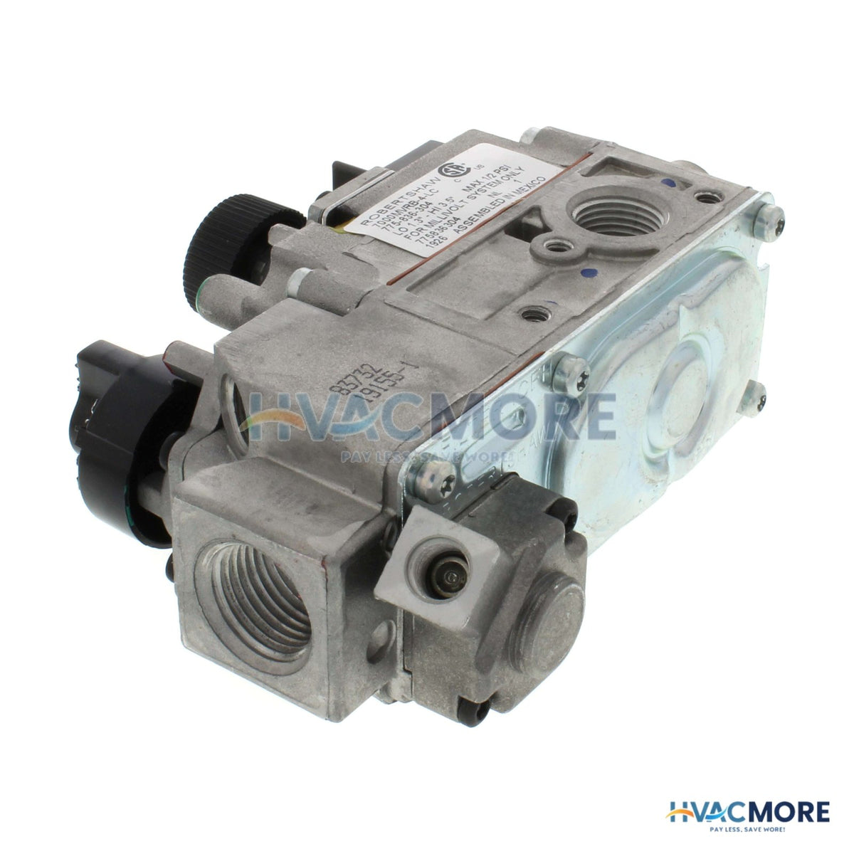 Robertshaw 1/2" x 3/8" mV Snap Acting Low Profile Combo Gas Valve, HI-LOW 710-511
