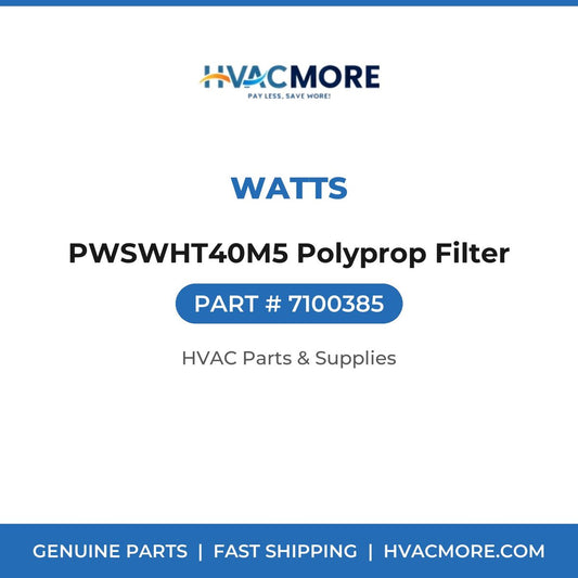 Watts PWSWHT40M5 Polyprop Filter 7100385
