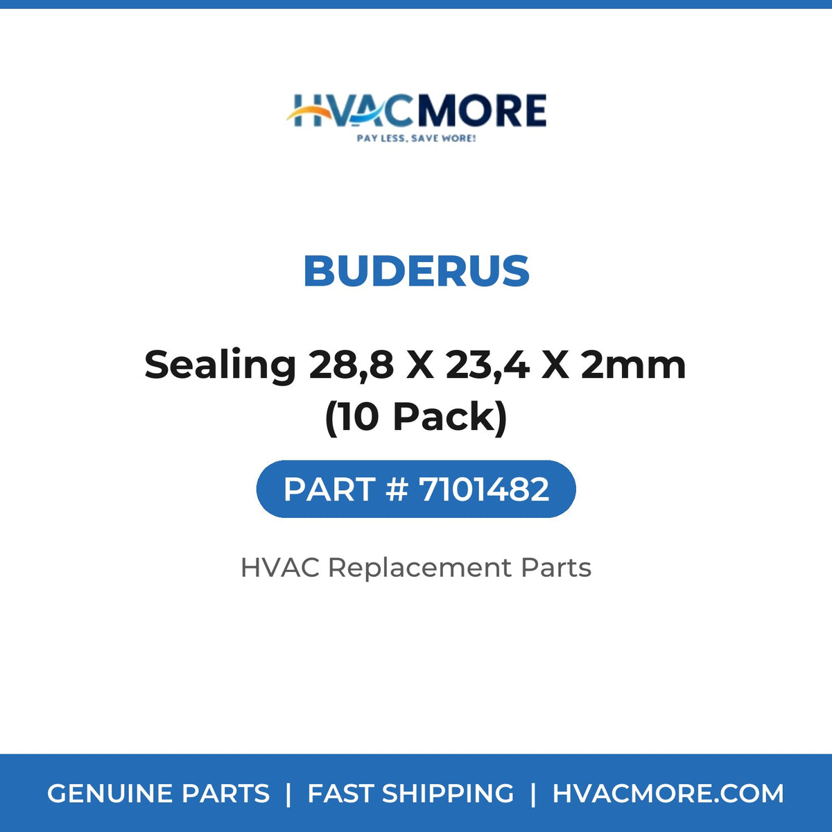 Buderus Sealing 28,8 X 23,4 X 2mm (10 Pack) 7101482