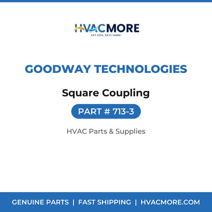 Goodway Technologies Square Coupling 713-3